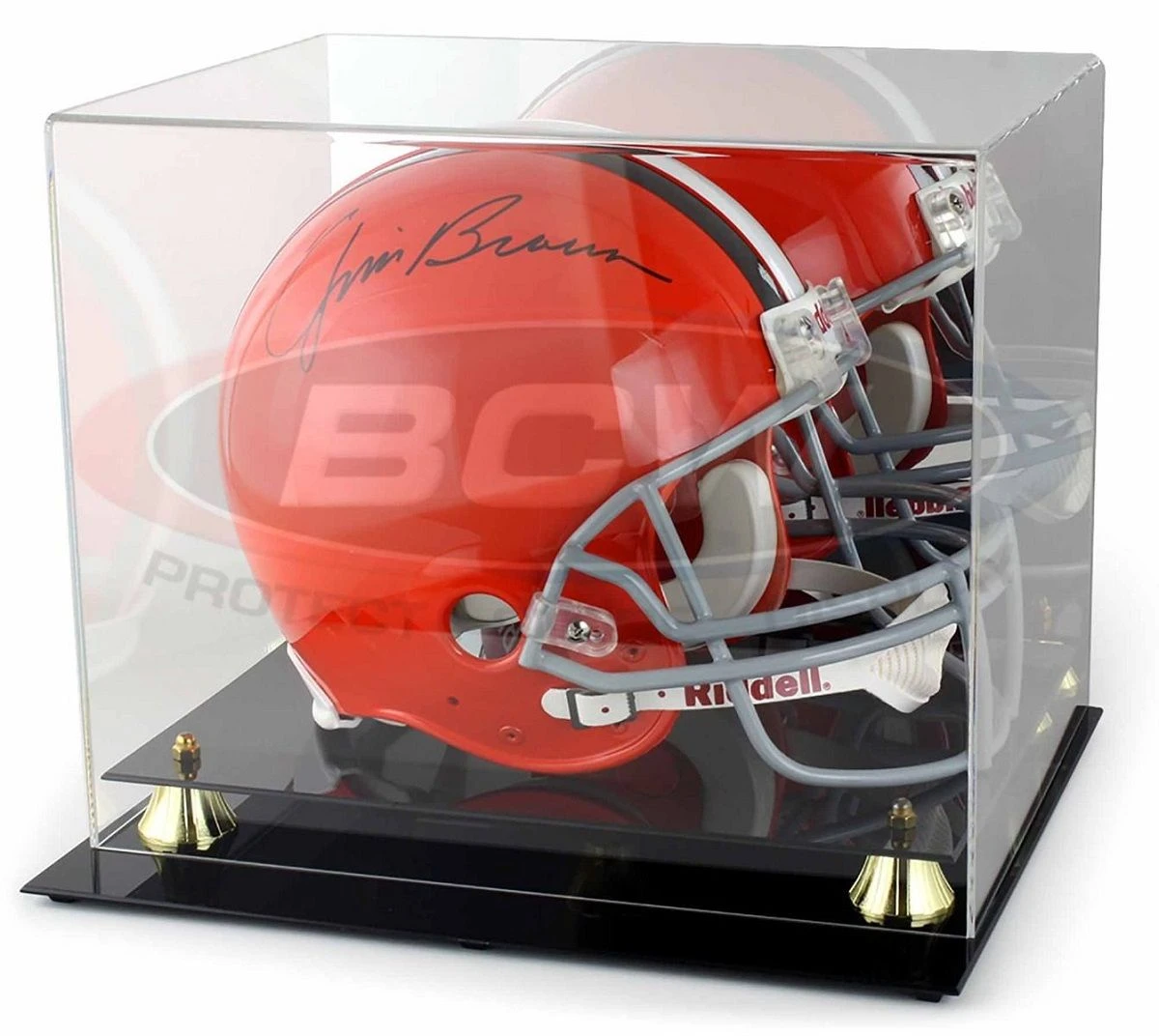 BCW Acrylic Football Helmet Holder Mit Spiegel 1 BCW Acrylic Football Helmet Holder Mit Spiegel